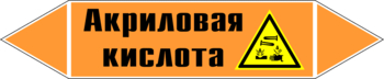 Маркировка трубопровода "акриловая кислота" (k12, пленка, 716х148 мм)" - Маркировка трубопроводов - Маркировки трубопроводов "КИСЛОТА" - Магазин охраны труда и техники безопасности stroiplakat.ru